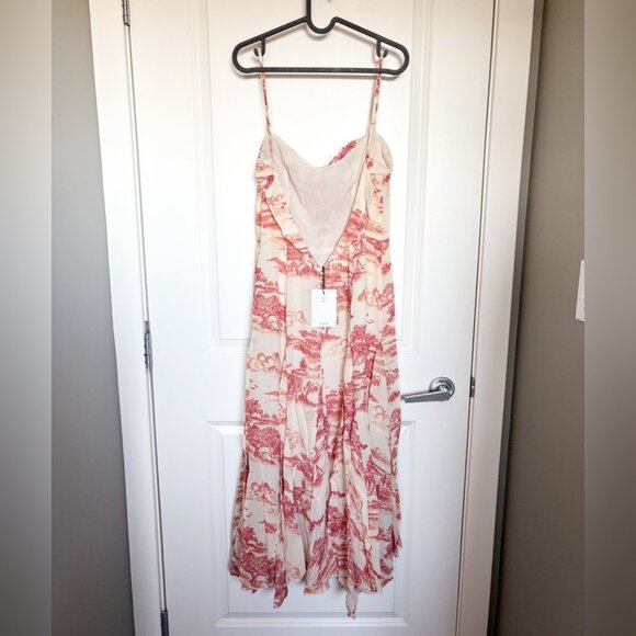 NEW NWT Reformation Fredo Dolce Vita Watercolor Toile Midi-Dress - Picture 6 of 9